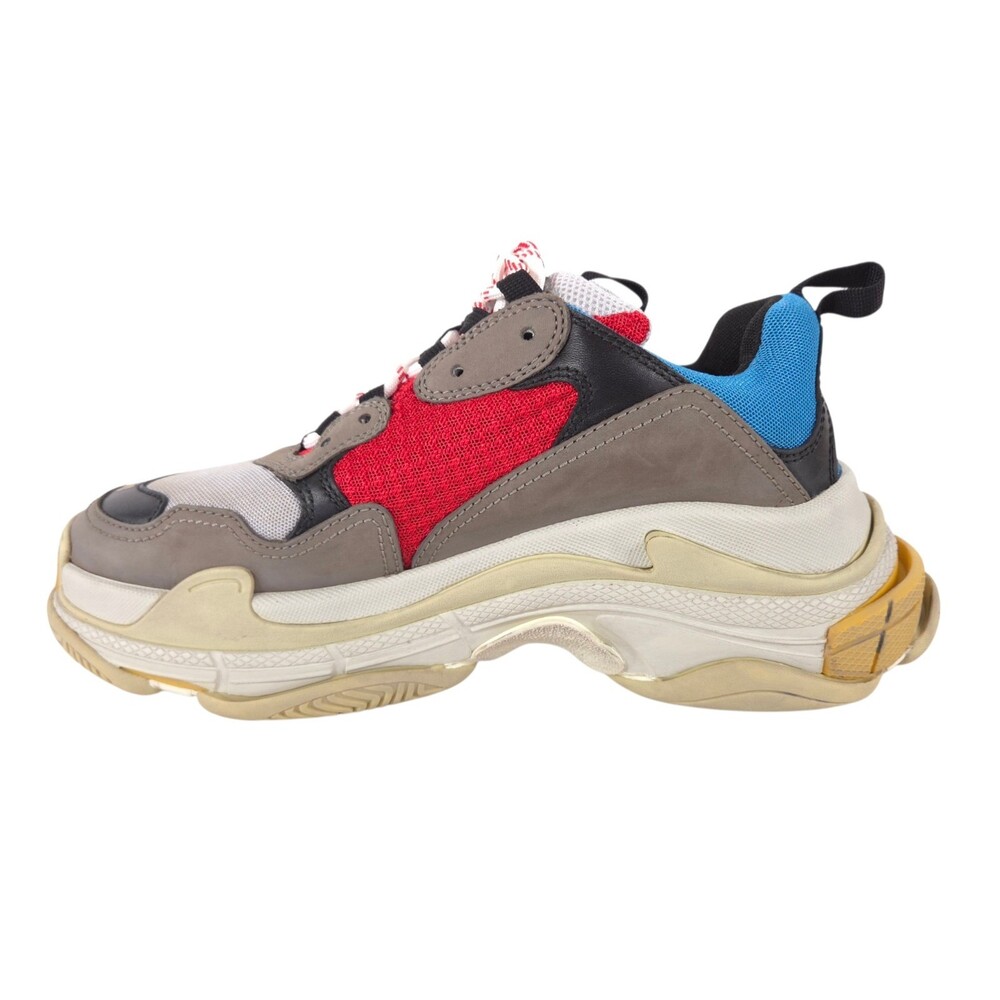 Balenciaga Triple S Sneakers US 8 EU 41 Mens Blue Red Gray $1100 - Picture 8 of 14